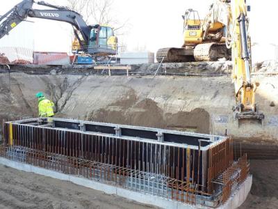 Project Vanden Avenne, sloopwerken, funderingswerken, omgevingswerken, rioleringswerken, werf, glk, kraan Volvo