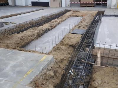 Fundering productiemachine, Project Novitan, werf, glk, 