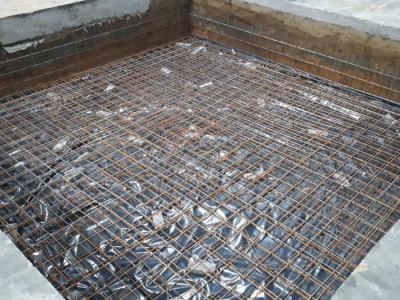 Fundering productiemachine, project Novitan, kortrijk, werf, glk, wapening