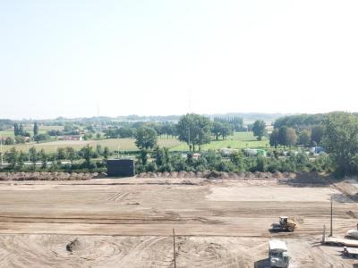 Nivolo Kruisem, werf, glk, kraan, nivelleer, nivelleringswerk, luchtfoto