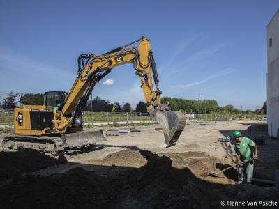 Van den Brouck, CAT, kraan, green eagle, team, grondwerk, werf, glk