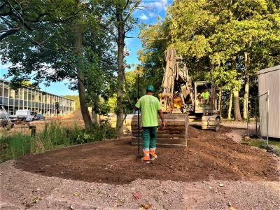 glk, werf, green eagle, nivelleren, kraan, rollegem, kindervriend, school