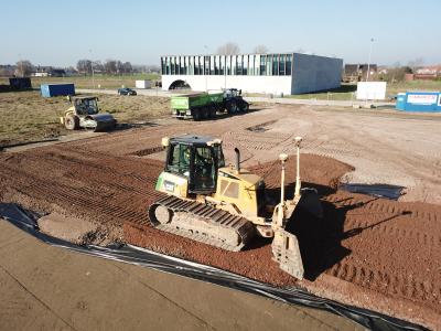 Cat D6, nivelleren, concassé, Asphalt Equipment, Deinze