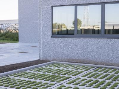 Kruisem, grasdallen, parking, omgeving, KMO Unit, NES