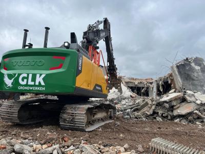 Rupskraan Volvo afbraakwerken