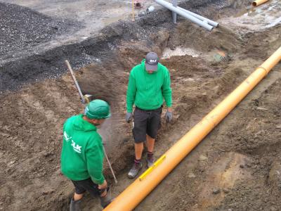 The Edge - leggen riolering