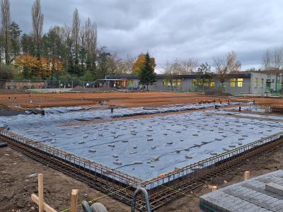 Vloerplaat wapening Deerlijk school De Driesprong 