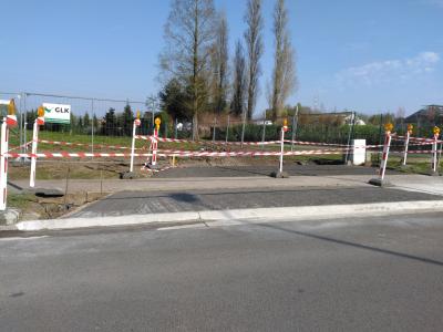 werftoegang in-en uitrit Tropack Oostakker 