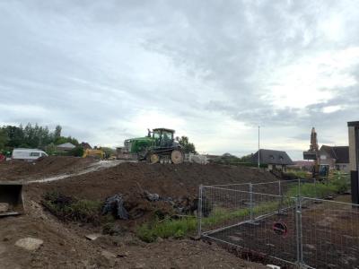 Bekalken grond op werf te Lede voor KMO-zone