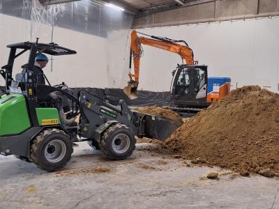 Elektrische machines GLK binnen de gebouwen van Vanden Avenne