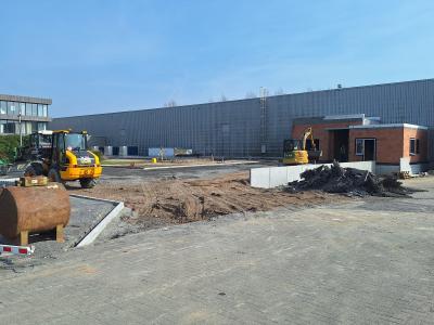 voorbereidende werken GLK - waterdoorlatende verharding