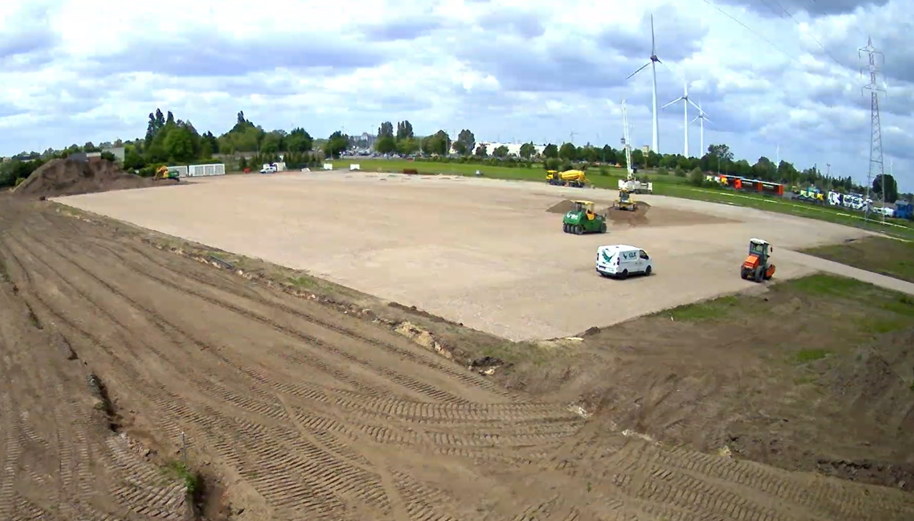 Bouwklaar terrein Tropack Oostakker - GLK Grondwerken