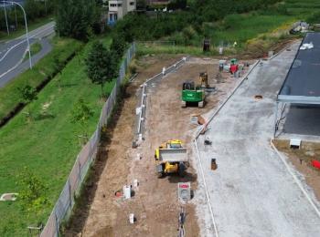 Frontfoto drone werf Strabag Kruisem