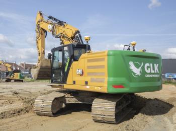 CAT 326 op werf GLK te Hooglede